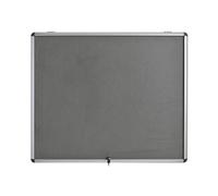 5 Star Glazed Fire Retardant Noticeboard 15x A4 Sheets Grey FS679454