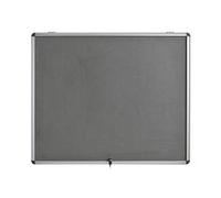 5 Star Glazed Fire Retardant Noticeboard 8x A4 Sheets Capacity Grey