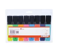 5 Star Highlighter Chisel Tip 1-5mm Line Assorted (Pack of 8) 938627