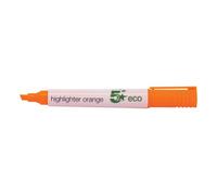 5 Star eco 938059 1-5 mm Line Highlighter - Orange (Pack of 10)
