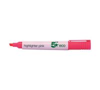 5 Star Highlighter Chisel Tip 1-5mm Line Pink (Pack of 10)