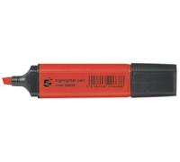 5 Star Highlighters Chisel Tip 1-4mm Line Red [Pack 12]