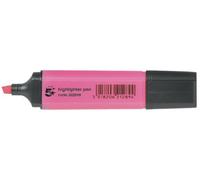 5 Star Highlighters Chisel Tip 1-4mm Line Pink Pack of 12