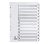 5 Star Index 230 micron Card with Clear Mylar Tabs 1-25 A4 White