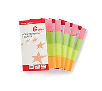 5 Star Office Index Neon Paper Page Markers 20x50mm 50 Sheets per Colour Assorted (Pack of 5)