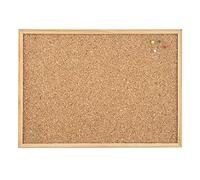 5 Star Indigo Noticeboard Cork with Pine Frame W 900 x H 600mm, Brown, 11.8 x 23.6 x 7.9 inches