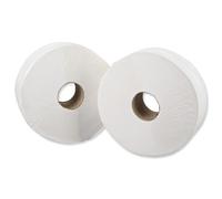 5 Star Jumbo Toilet Roll 1-Ply 250x92x400m White (Pack of 6) 930114