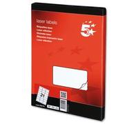 5 Star Office Multipurpose Labels – 63.5×38.1 mm White – Laser/Copier/Inkjet – Pack of 2100