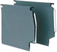 5 Star Lateral File Manilla with Clear Tabs and Inserts 215gsm W275mm Green [Pack of 50]