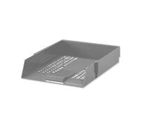 5 Star Letter Tray High-impact Polystyrene Foolscap Grey 295837