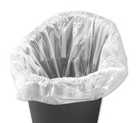 5 Star Light Duty Swing Bin Liners 40 Litre Capacity White (Pack Of 1000) 929836