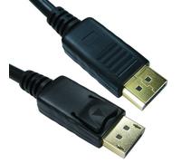 5 Star Locking DisplayPort Cable 3m Black FS687083