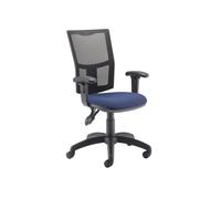 5 Star Lumo Mesh Chair Height Adjustable Arms Royal Blue SF9750606