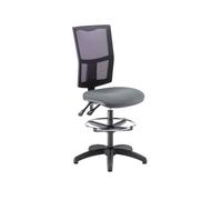 5 Star Lumo Mesh Chair No Arms Draughtsman Kit Charcoal SF3415528