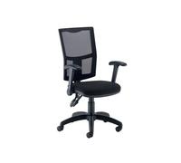 5 Star Lumo Mesh Chair with Folding Arms Black SF9287513