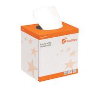 5 Star Luxury Facial Tissues Cube 2-Ply 70 Sheets White (Pack of 24) 123885