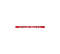 5 Star Magnetic Back/End Barrier Black Authorised Access Red/White 3m