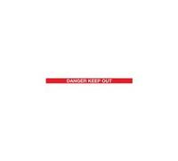 5 Star Magnetic Back/End Barrier Black Danger Keep Out Red/White 10.6m