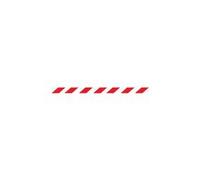 5 Star Magnetic Back/End Barrier Black with Red/White Chevron 3m