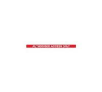 5 Star Magnetic Back/End Barrier Yellow Authorised Access Red/White 3m