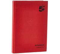 5 Star Manuscript Notebook Casebound 70gsm Ruled and Indexed 192pp A5 Pack of 5