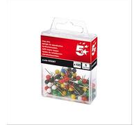 5 Star Map Pins 5mm Head Assorted [Pack of 100]