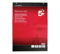 5 Star Meeting Flipchart Pad Perforated 20 Sheets A1 (Pack of 5) 397859