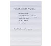 5 Star Memo Pad Headbound Feint Ruled 80 Sheets A4 White - 297587