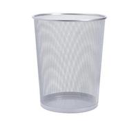 5 Star Mesh Waste Bin Lightweight Sturdy Scratch Resistant W275xH350mm Silver