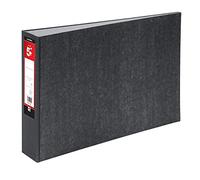 5 Star Mini Lever Arch File 70mm Spine Oblong Landscape A3 Cloudy Grey [Pack 2]