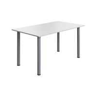 5 Star Modara Rectangular Meeting Table 1400x800x730mm White KF800282