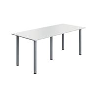 5 Star Modara Rectangular Meeting Table 1800x800x730mm White KF800284