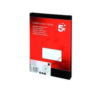 5 Star Multifunction Lables, 21Per Sheet 100 Sheets Per Pack, (63.5 x 38.1mm)