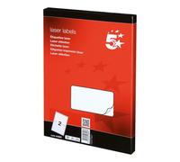 5 Star Multipurpose Labels Laser Copier and Inkjet 199.6x143.5mm White (Pack of 200) 423865