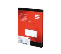 5 Star Multipurpose Labels Laser Copier Inkjet 105x148.5mm White (Pack of 400) 905017