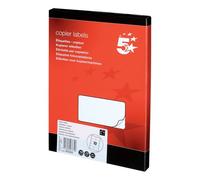 5 Star Multipurpose Labels Laser Copier Inkjet 105x58mm White (Pack of 1000) 905009