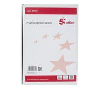 5 Star Multipurpose Labels Laser Copier Inkjet 200x288mm White (Pack of 500)