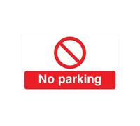 5 Star No Parking Sign Rigid Plastic 300x500mm VP415SRP5030