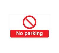 5 Star No Parking Sign Rigid Plastic 300x500mm VP415SRP5030