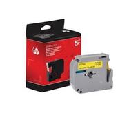 Five Star Non-OEM Replacement for Brother M-K621 Black on Yellow 9mm x 8m FS673254