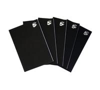 5 Star Casebound Notebook Ruled 160 Pages A4 75gsm Black (Pack of 5) 930280