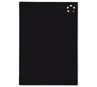 5 Star Notebook Casebound Hard Cover Ruled 80gsm A5 Black [Pack of 5] | FSC Certified Paper for Smooth Everyday Writing