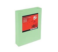 5 Star office 938071 A4 80 GSM Tinted Copier Paper - Bright Green (Pack of 500 Sheets)