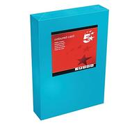 5 Star office 938083 160 GSM A4 Tinted Card - Blue