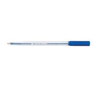 5 Star Office 938651 1.00/0.77 mm Medium Clear Barrel Tip Line Ball Pen - Blue (Pack of 20)