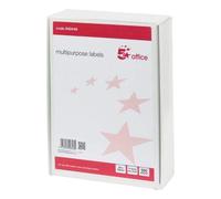5 Star Office 940449 99 x 38 mm Laser Copier and Inkjet Multipurpose Label - White (Pack of 500)