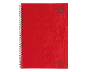 5 Star Office A4 Manuscript Notebooks, Twinwire Hardback, 70gsm Feint Ruled Paper, 160 Pages, Red, FSC Certified, Pack of 5, 912912