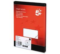 5 Star Office Addressing Labels Inkjet 8 per Sheet [800 Labels]