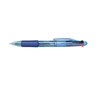 5 Star Office Ball Pen 4-Colour 1.0mm Tip 0.5mm Line Black Blue Red Green [Pack 12]