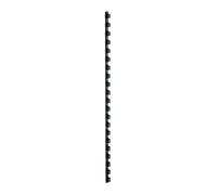 5 Star Office Binding Combs Plastic 21 Ring 25 Sheets A4 6mm Black [Pack 100]+Free Finchley Refill Pen